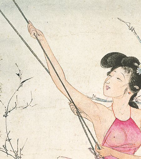 桃园县-胡也佛的仕女画和最知名的金瓶梅秘戏图